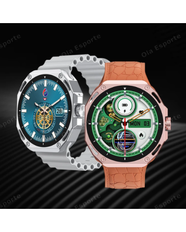 Σετ Smartwatch με 7 λουράκια - V18 Pro Max - 814116 - Gold