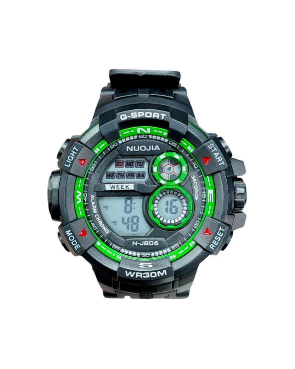 Ψηφιακό ρολόι χειρός - NJ806 - 115179 - Black/Green