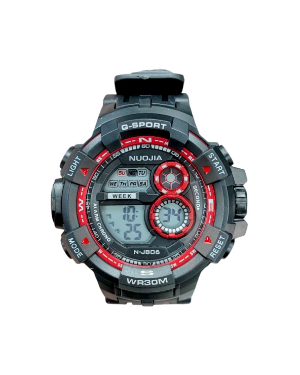 Ψηφιακό ρολόι χειρός - NJ806 - 115179 - Black/Red