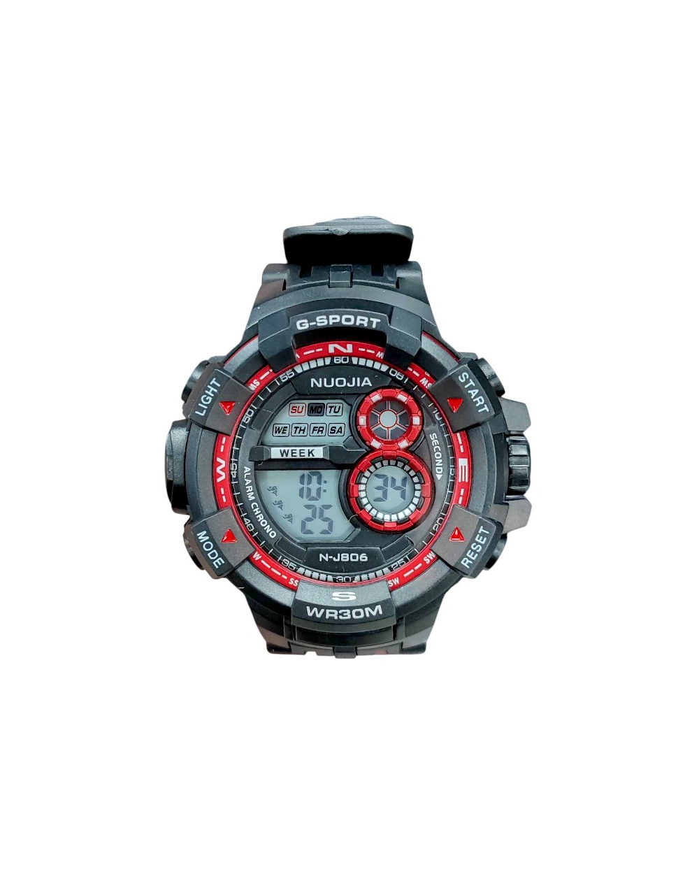 Ψηφιακό ρολόι χειρός - NJ806 - 115179 - Black/Red