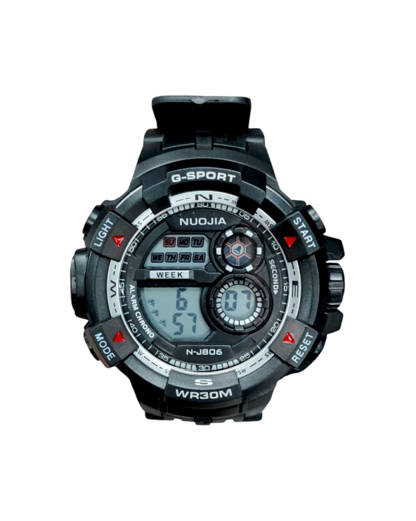 Ψηφιακό ρολόι χειρός - NJ806 - 115179 - Black/Silver