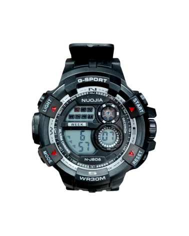 Ψηφιακό ρολόι χειρός - NJ806 - 115179 - Black/Silver