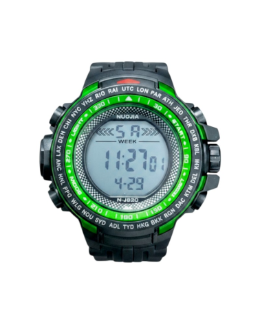 Ψηφιακό ρολόι χειρός - NJ820 - 115182 - Black/Green