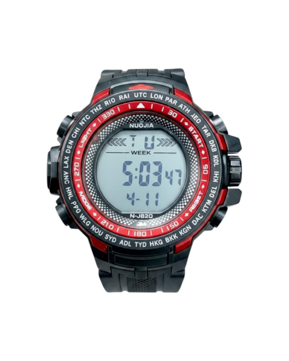 Ψηφιακό ρολόι χειρός - NJ820 - 115182 - Black/Red