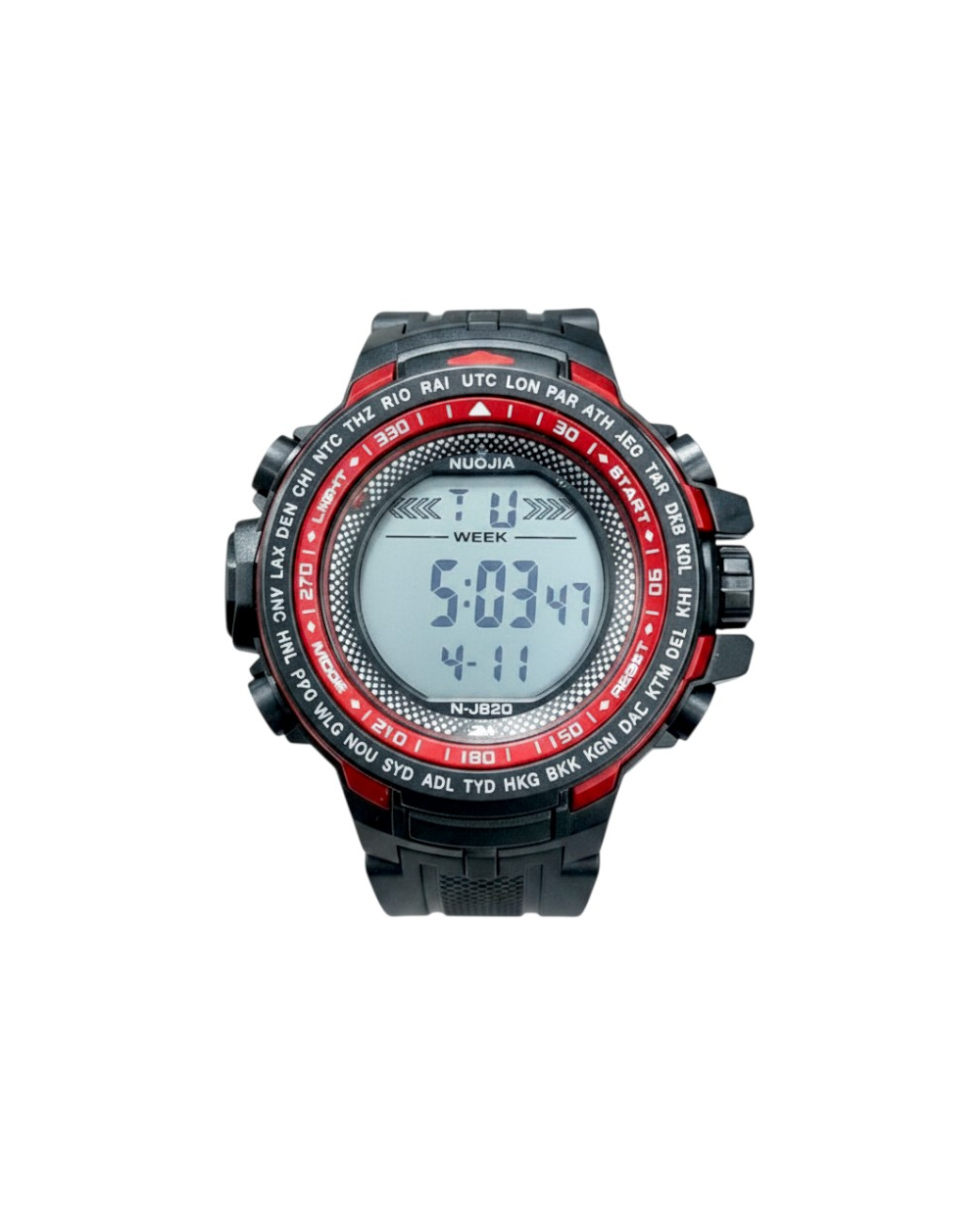 Ψηφιακό ρολόι χειρός - NJ820 - 115182 - Black/Red