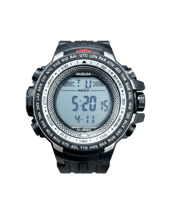 Ψηφιακό ρολόι χειρός - NJ820 - 115182 - Black/Silver