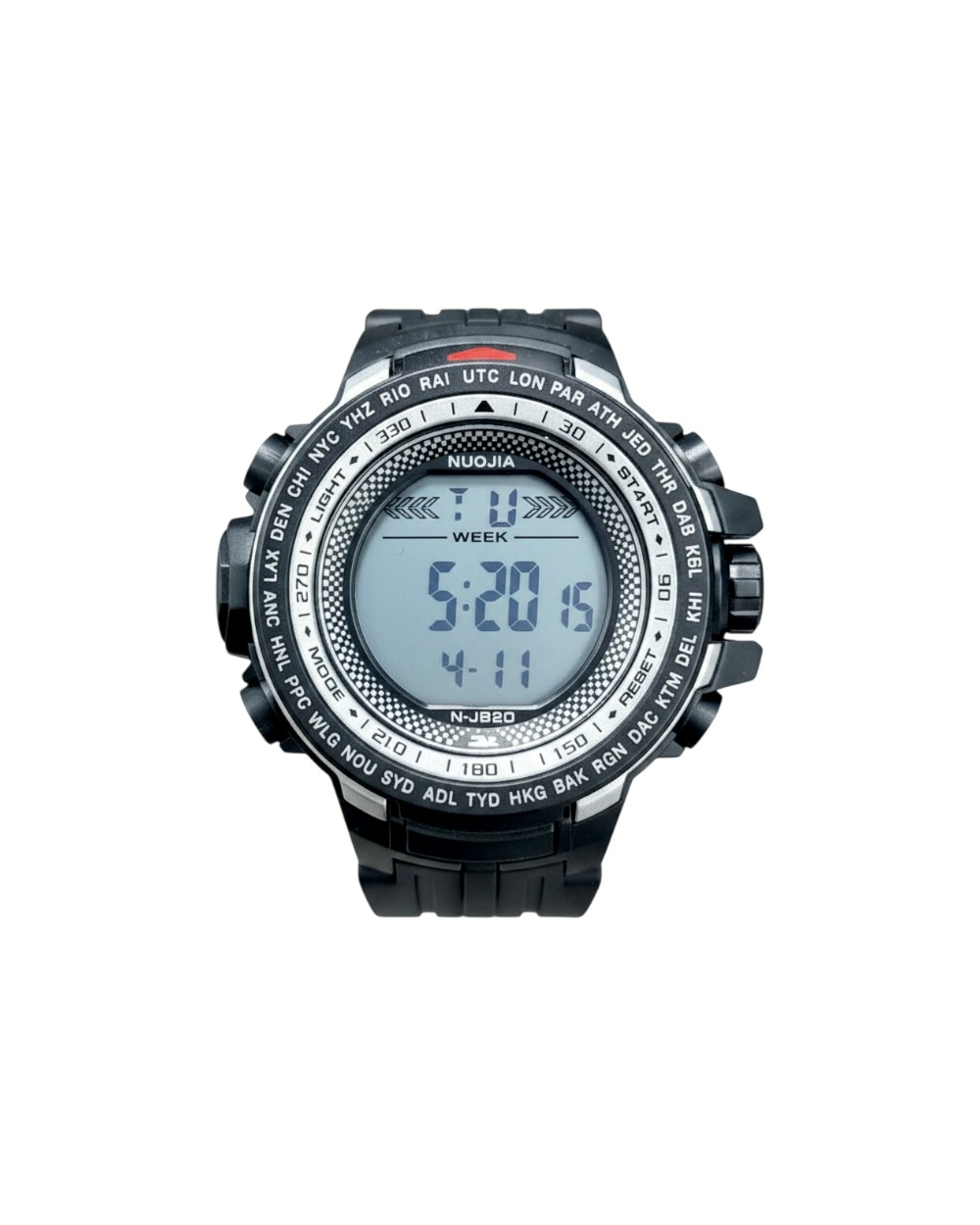 Ψηφιακό ρολόι χειρός - NJ820 - 115182 - Black/Silver