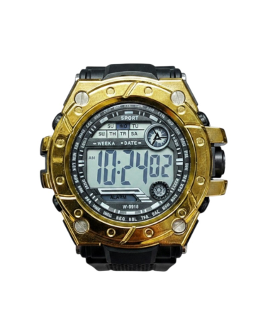 Ψηφιακό ρολόι χειρός - SH2132 - 115183 - Black/Gold