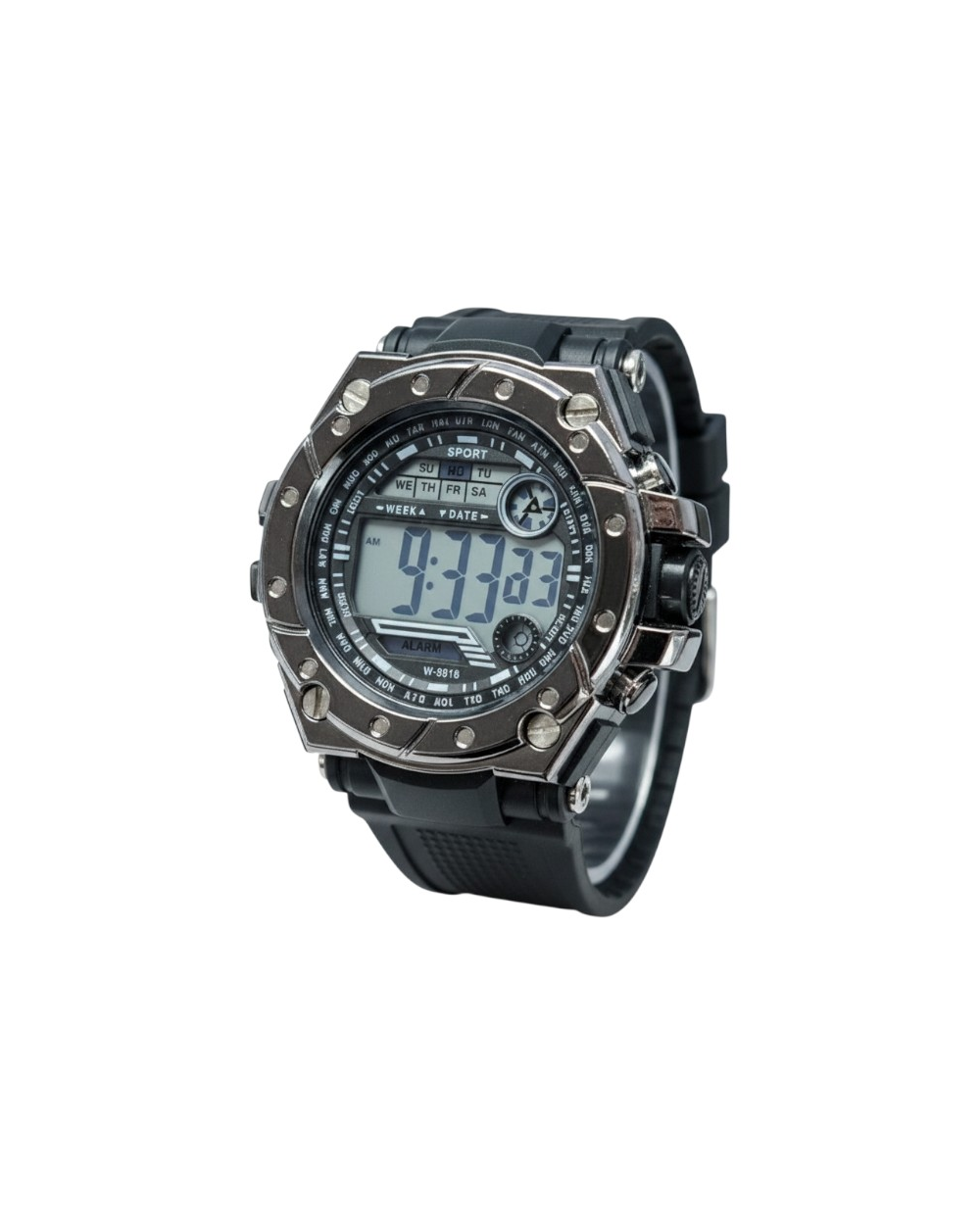 Ψηφιακό ρολόι χειρός - SH2132 - 115183 - Black/Silver