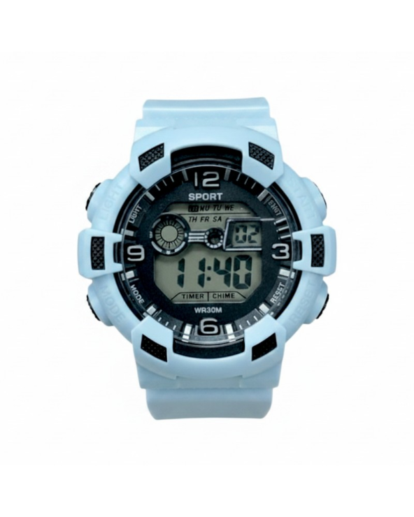 Ψηφιακό ρολόι χειρός - 73AB - 115195 - Light Blue