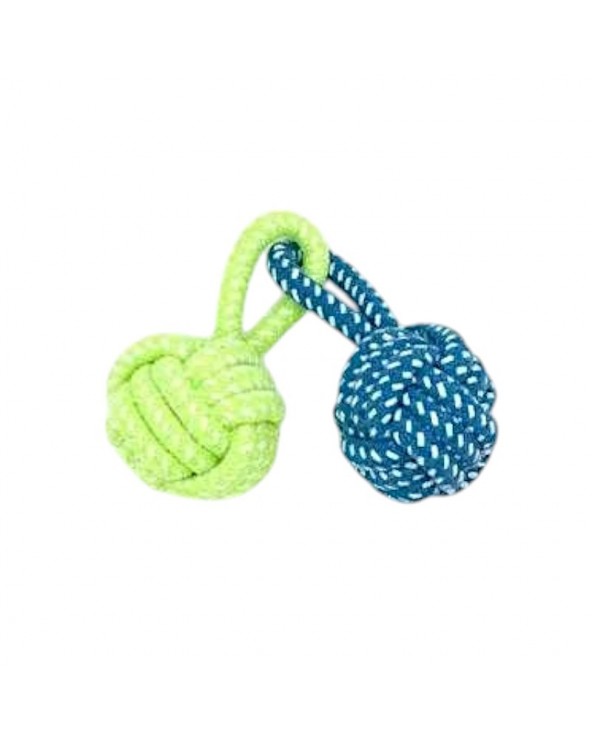 Παιχνίδι σκύλου σχοινί με μπάλες - 24cm - 12pcs
