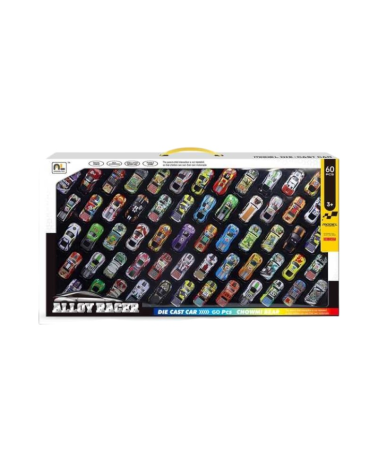 Σετ μεταλλικά αυτοκινητάκια - 60pcs - 898-60B