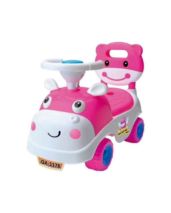 Αυτοκίνητο περπατούρα Ζωάκι - QX-3378-1 - 232387 - Pink