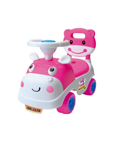 Αυτοκίνητο περπατούρα Ζωάκι - QX-3378-1 - 232387 - Pink