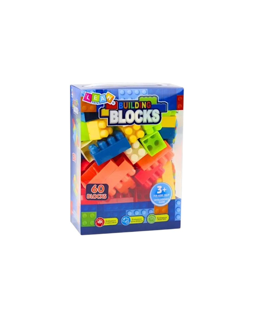 Σετ κατασκευών DIY με τουβλάκια - 60pcs - 555-27
