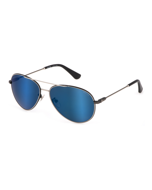 SUNGLASSES POLICE MAN SPLL11-62K07B (Lens/Bridge/Temple) 62/15/145 mm)