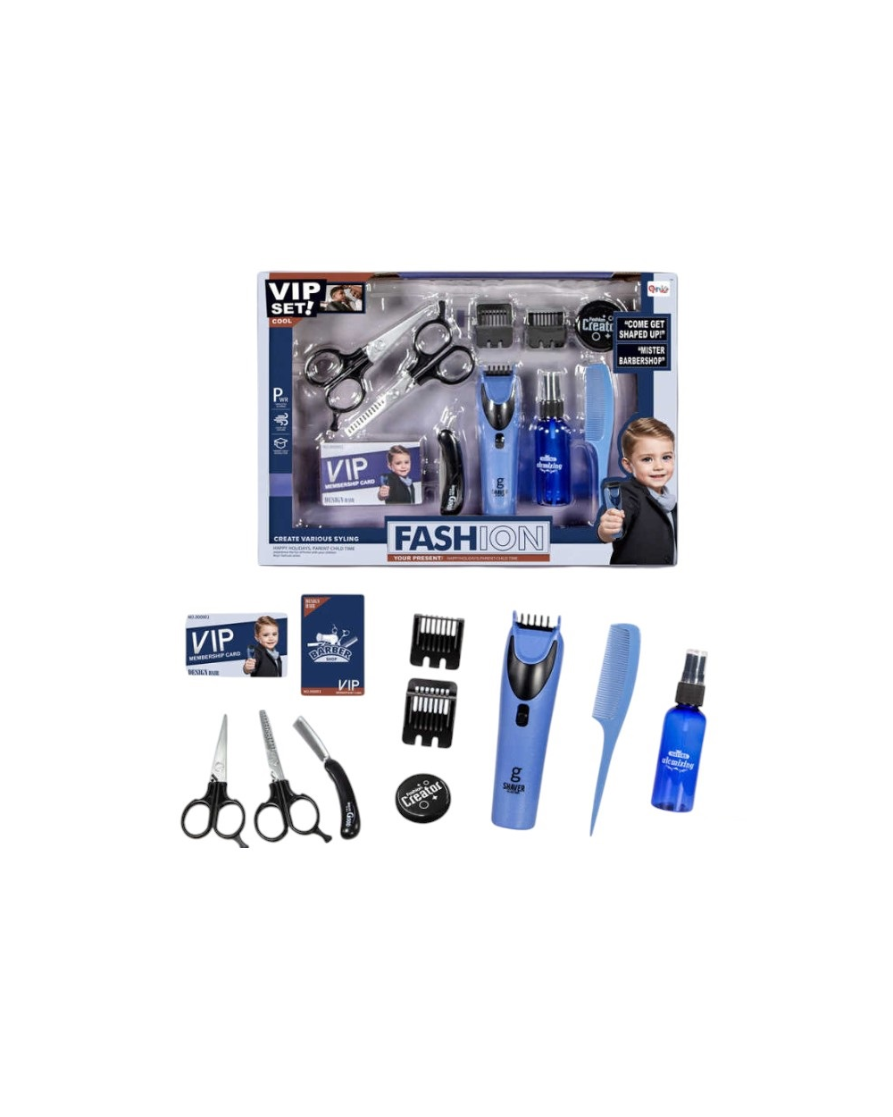 Παιδικό σετ κομμωτικής Barber - 11pcs - QY041