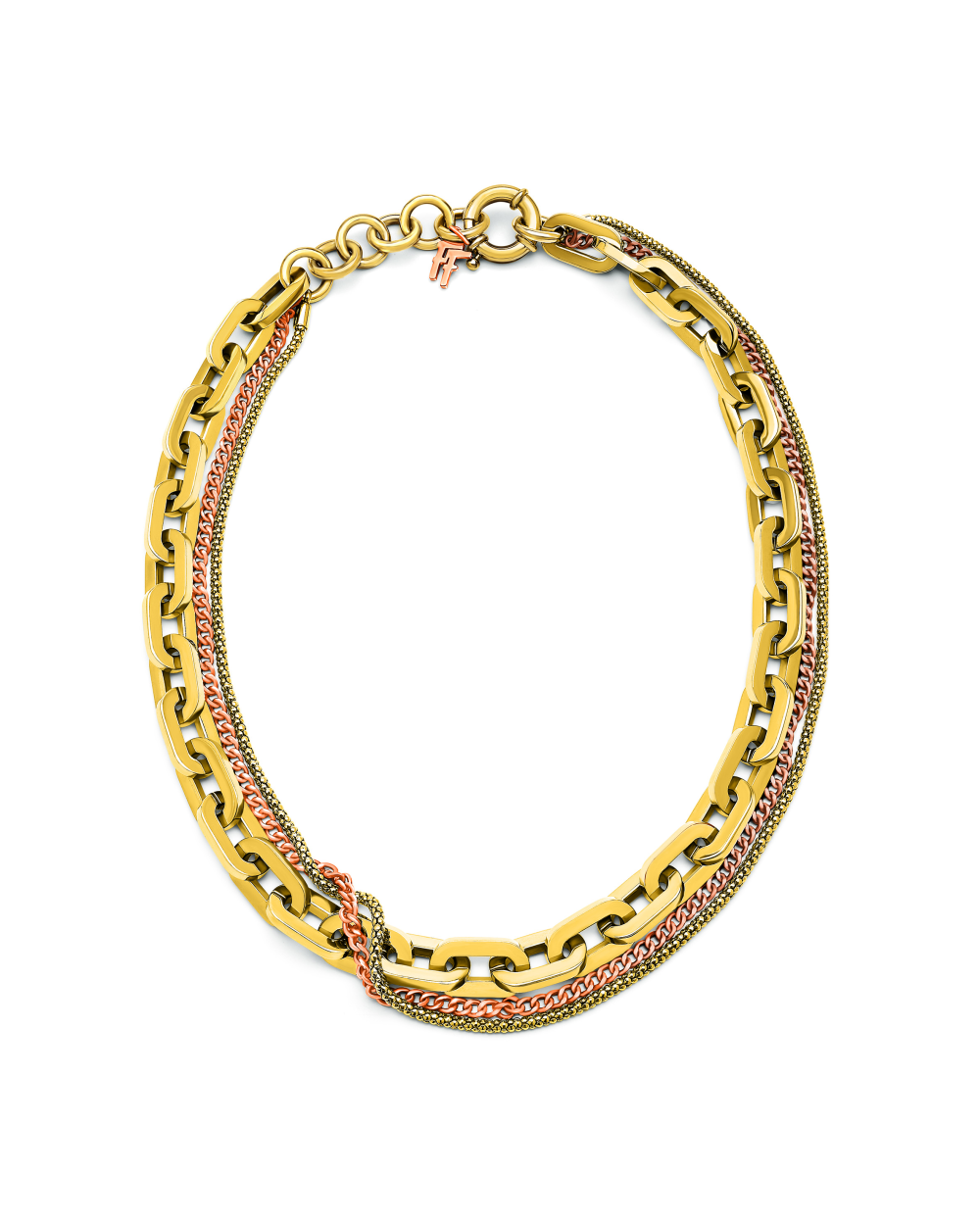 NECKLACE FOLLI FOLLIE WOMAN 1N14T067YYB (30CM )