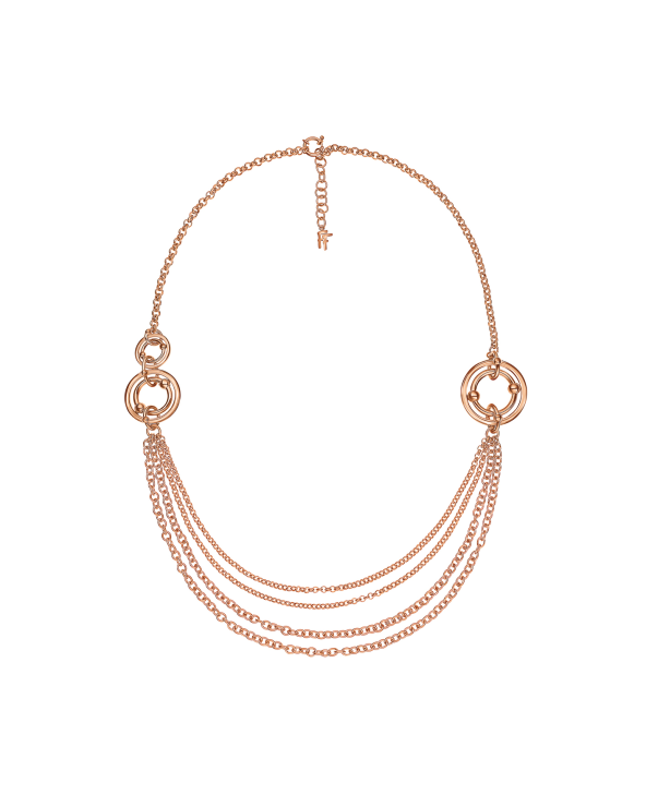 NECKLACE FOLLI FOLLIE WOMAN 1N15T075R (70CM )