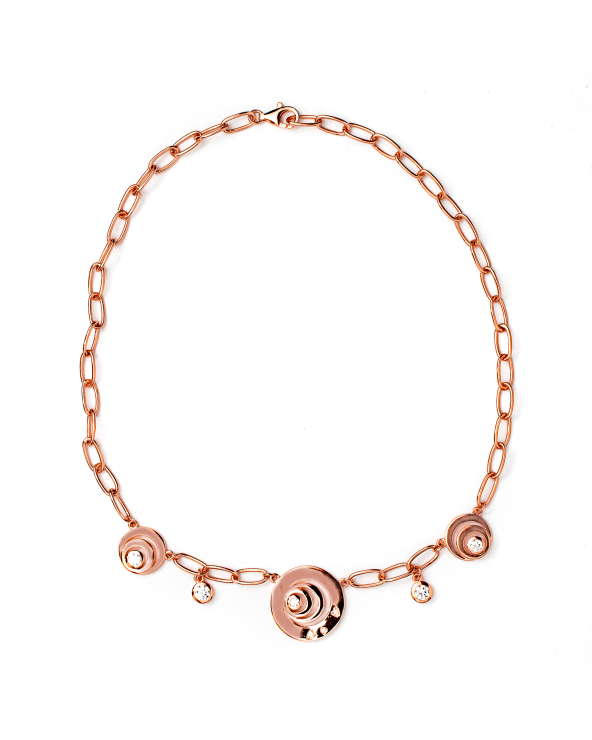 NECKLACE FOLLI FOLLIE WOMAN 3N9S059RC (23CM )