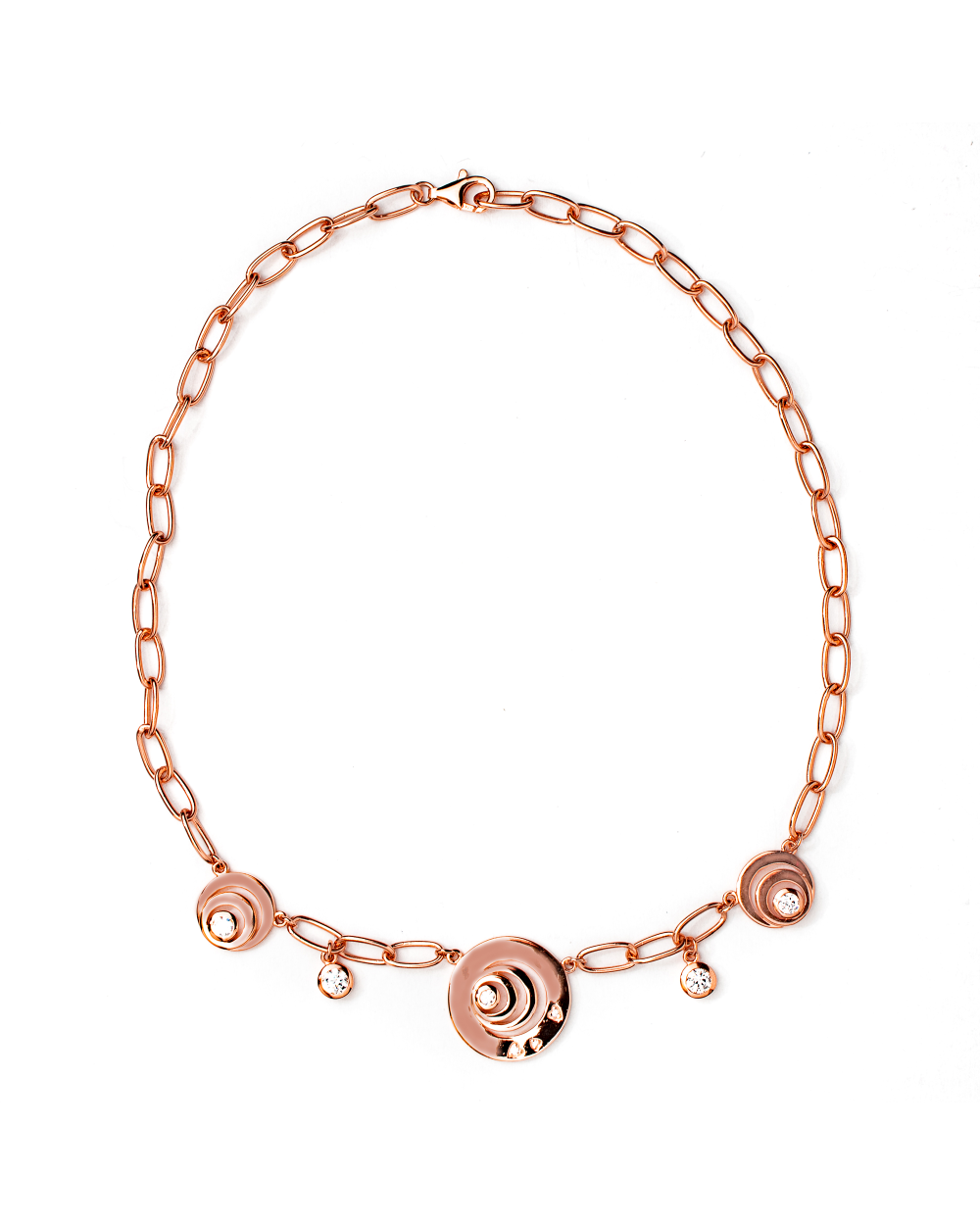 NECKLACE FOLLI FOLLIE WOMAN 3N9S059RC (23CM )