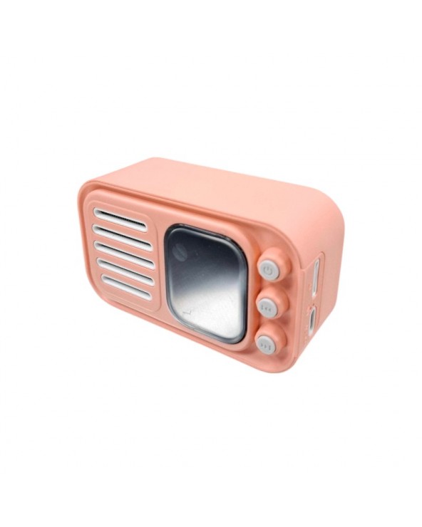 Ασύρματο ηχείο Bluetooth με οθόνη - WS-501 - 811788 - Pink
