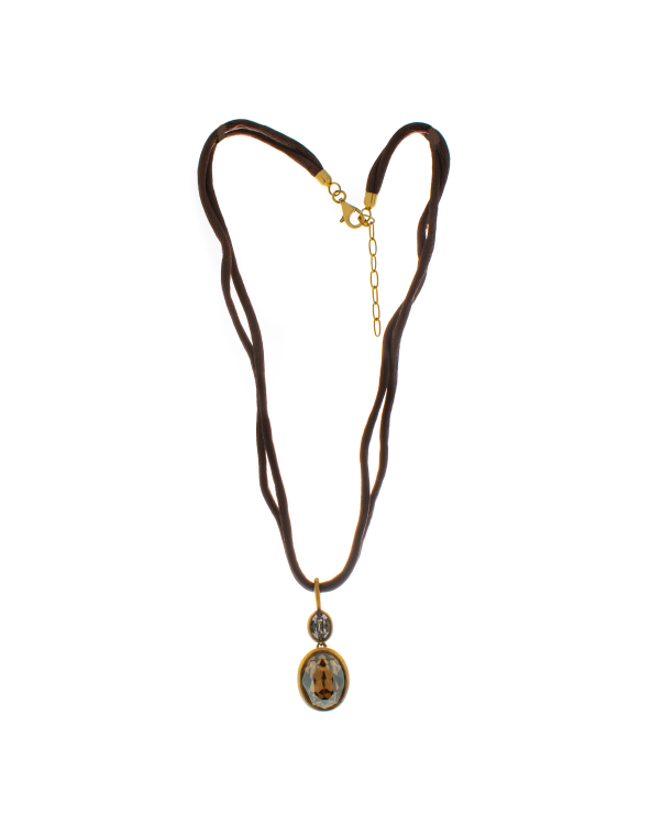 NECKLACE FOLLI FOLLIE WOMAN 3N7S123YFS (24CM )