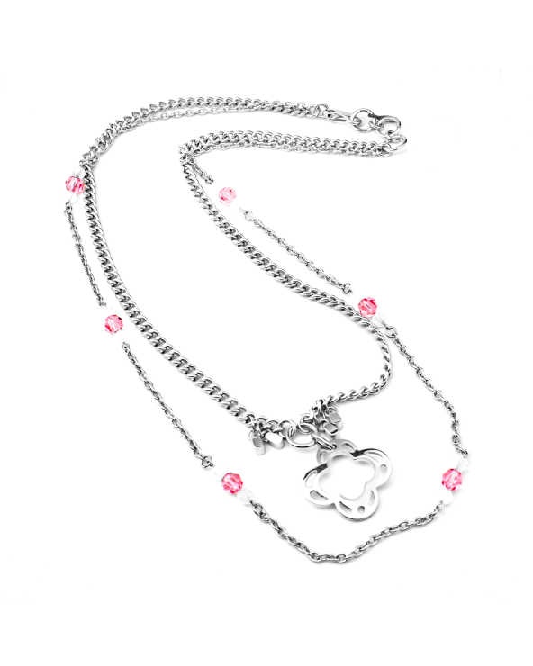 NECKLACE FOLLI FOLLIE WOMAN 3N9F226PW (45CM )