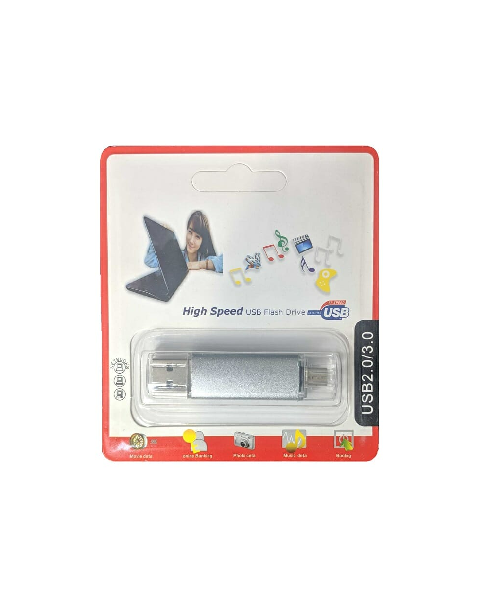 Αφαιρούμενος δίσκος - USB 2.0-Micro USB - 32GB - 905038USB