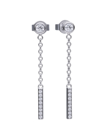 EARRINGS DIAMONFIRE WOMEN 6219191082 (3CM )