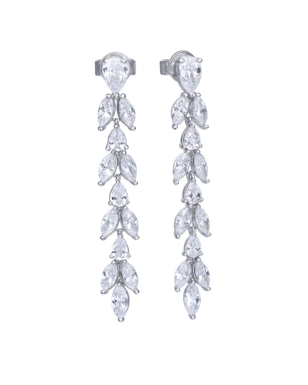 EARRINGS DIAMONFIRE WOMEN 6220211082 (3CM )