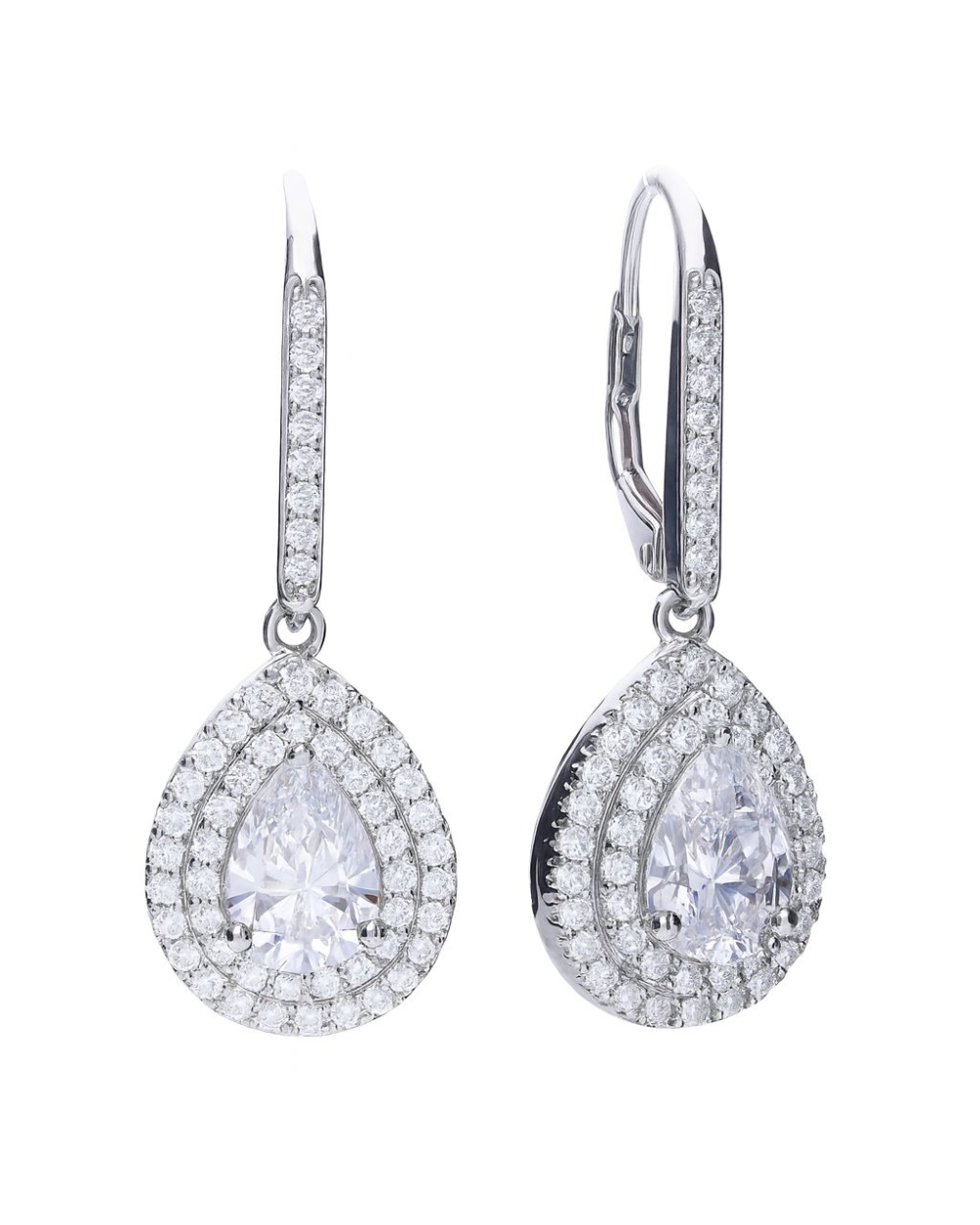 EARRINGS DIAMONFIRE WOMEN 6220611082 (3CM )
