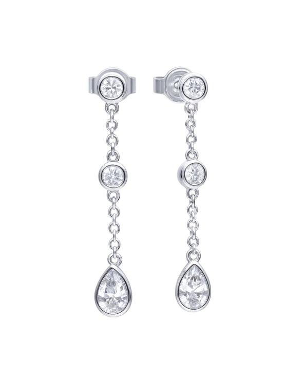 EARRINGS DIAMONFIRE WOMEN 6220811082 (3CM )