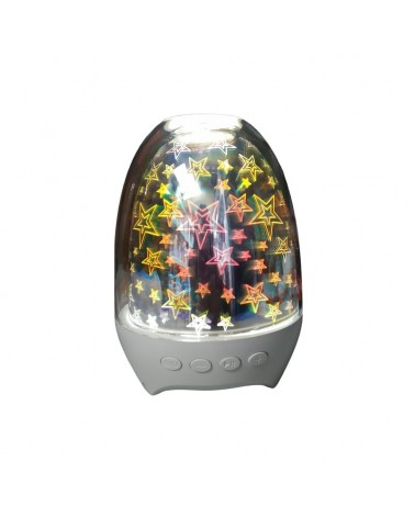 Ασύρματο ηχείο Bluetooth με ραδιόφωνο και φωτεινά σχέδια - S609 - 883648 - Shinning Star