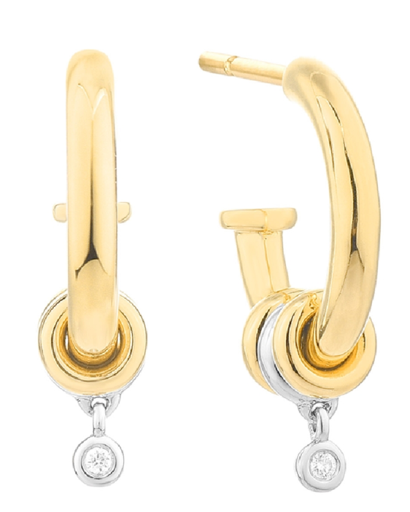 EARRINGS SECRECY WOMEN E8233CDAWW190 (1,5CM )