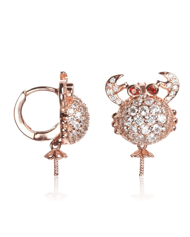 EARRINGS LANCASTER WOMAN JLA-EAR-CRAB2 (1,2MM )