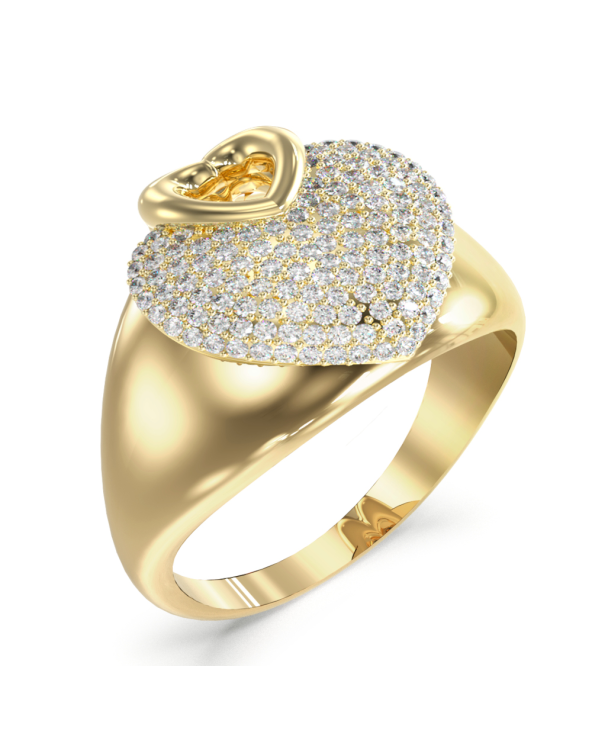 RING GUESS WOMEN JUBR05215JWYG (52 )