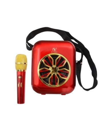 Ασύρματο ηχείο Bluetooth με μικρόφωνο Karaoke - YS-A20 - 887103 - Red