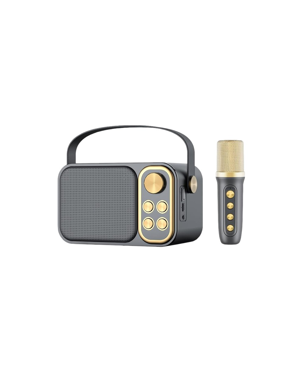 Ασύρματο ηχείο Bluetooth με μικρόφωνο Karaoke - YS-103 - 887288 - Black