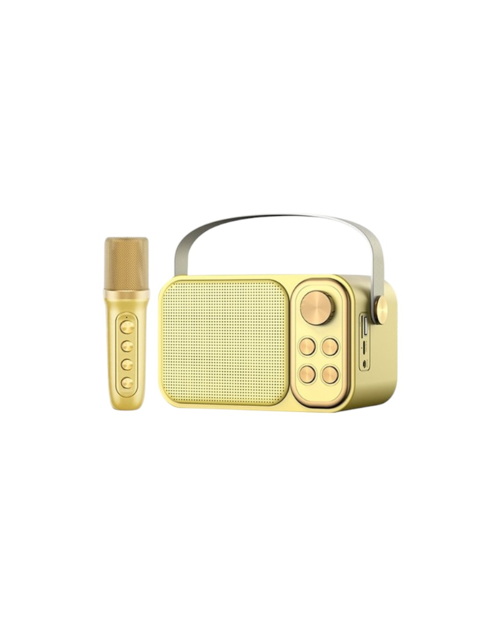 Ασύρματο ηχείο Bluetooth με μικρόφωνο Karaoke - YS-103 - 887288 - Gold