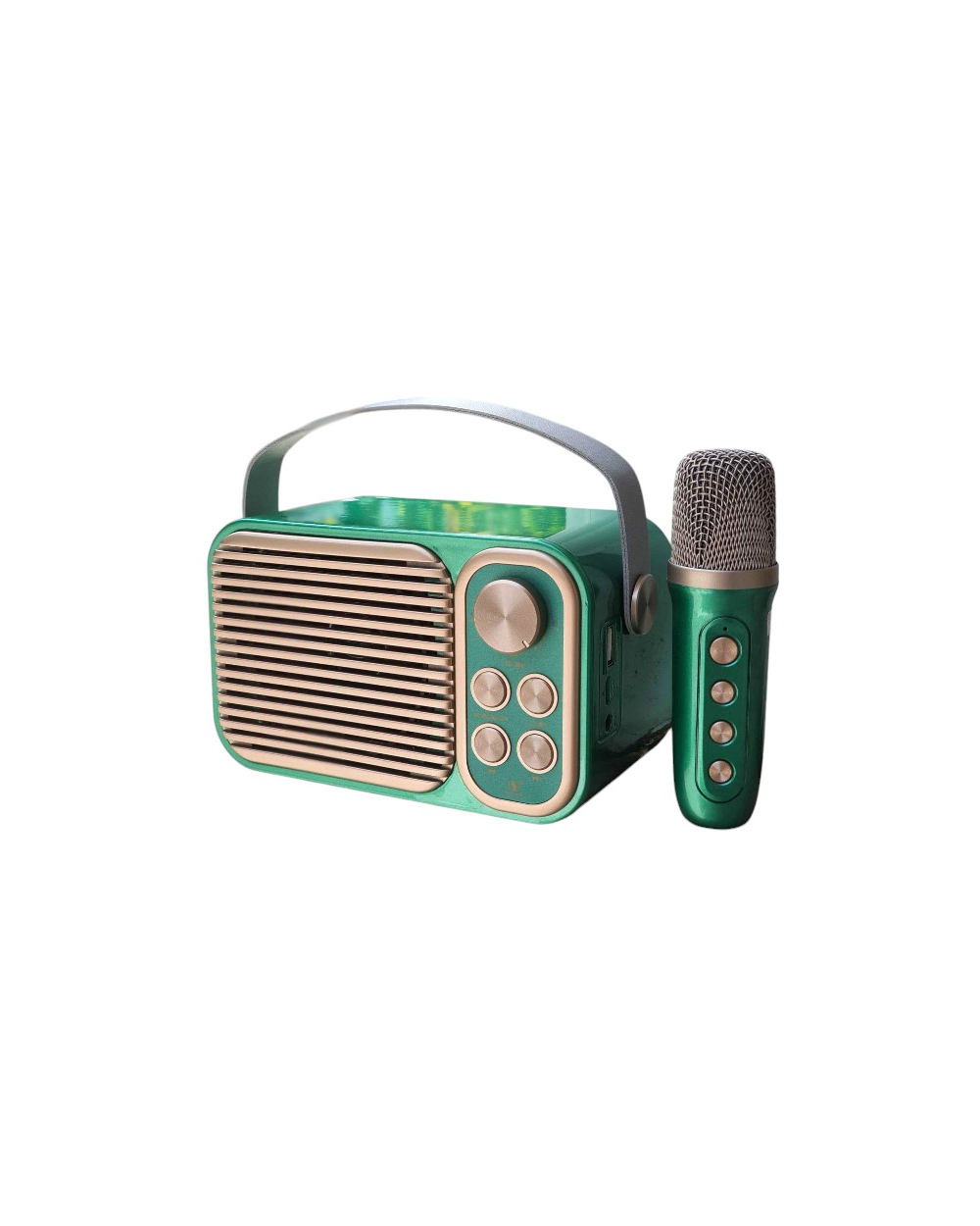 Ασύρματο ηχείο Bluetooth με μικρόφωνο Karaoke - YS-104 - 887295 - Green