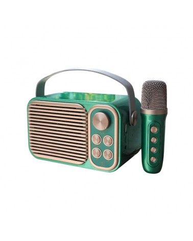 Ασύρματο ηχείο Bluetooth με μικρόφωνο Karaoke - YS-104 - 887295 - Green