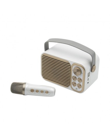 Ασύρματο ηχείο Bluetooth με μικρόφωνο Karaoke - YS-104 - 887295 - White
