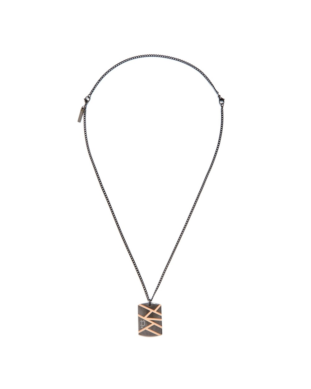 NECKLACE POLICE MAN PJ26485PSBR01 (50+20CM )