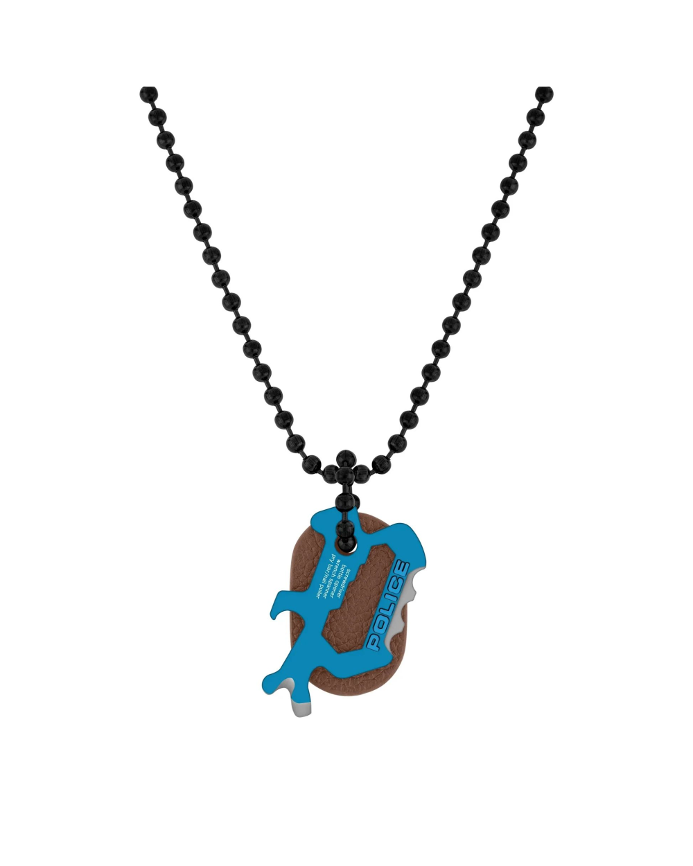 NECKLACE POLICE MAN PJ26566PSBL02 (50+20CM )