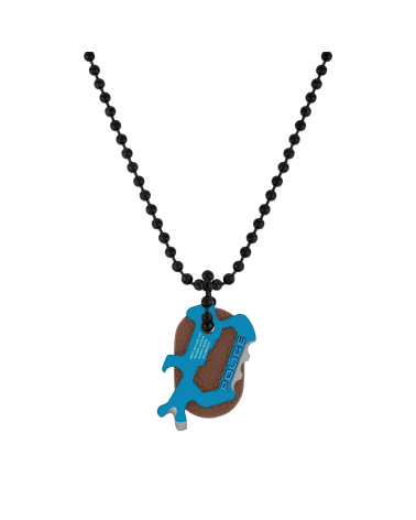 NECKLACE POLICE MAN PJ26566PSBL02 (50+20CM )