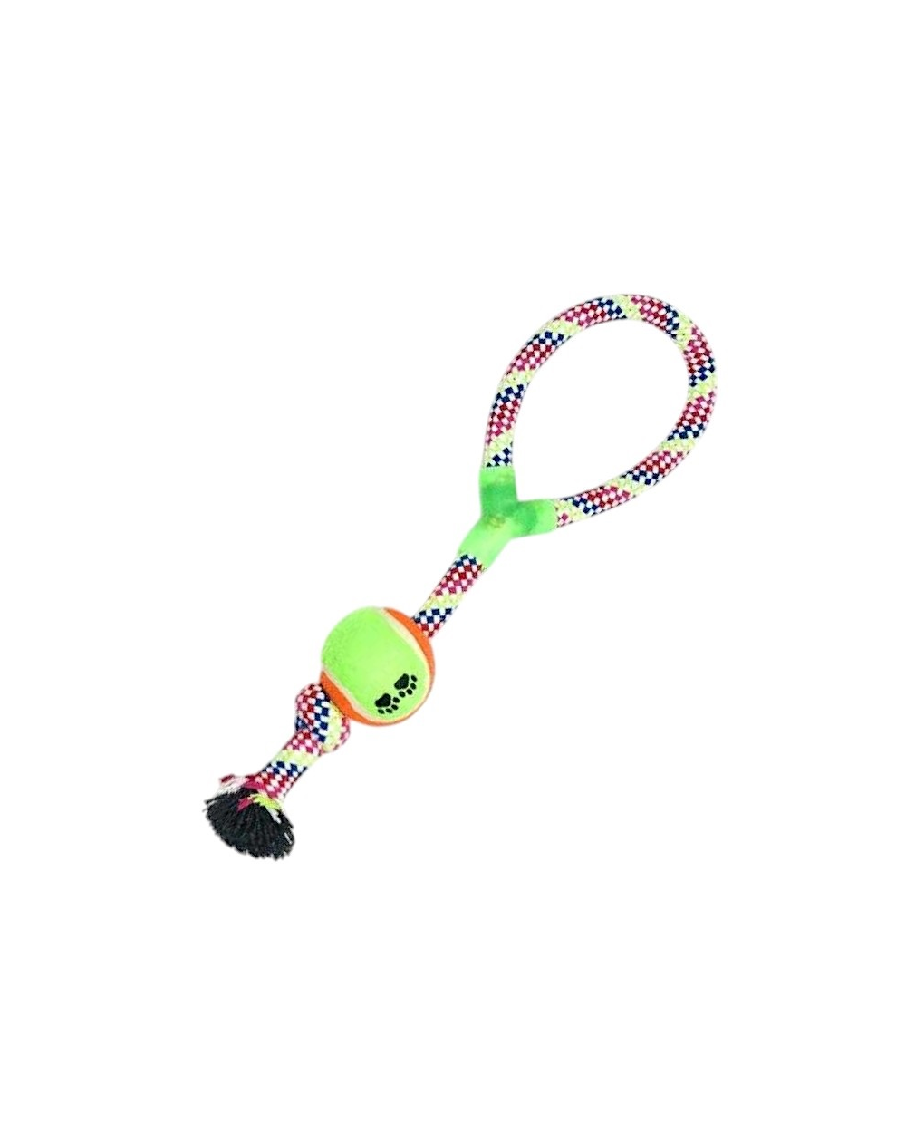 Παιχνίδι σκύλου σχοινί με μπάλα - 40cm - 12pcs