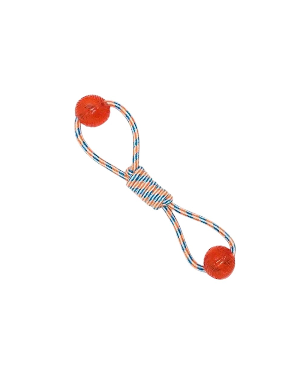 Παιχνίδι σκύλου σχοινί με μπάλα TPR - 42cm - 12pcs