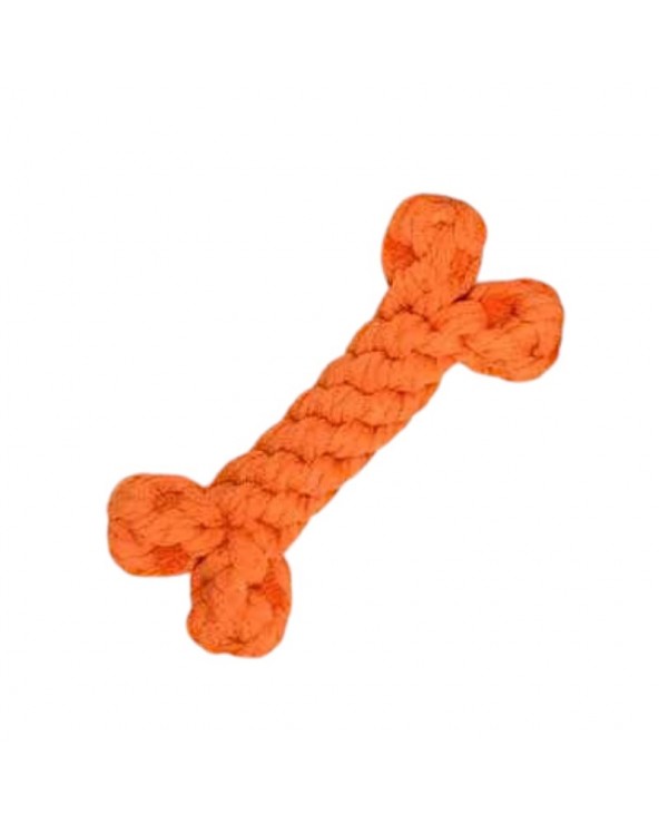 Παιχνίδι σκύλου κόκκαλο από σχοινί - 15cm - 12pcs