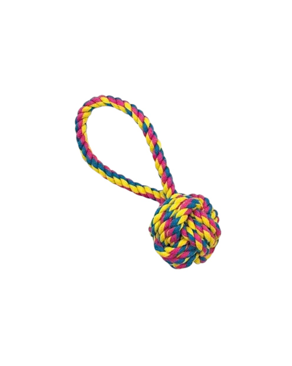 Παιχνίδι σκύλου σχοινί με μπάλα - 20cm - 12pcs